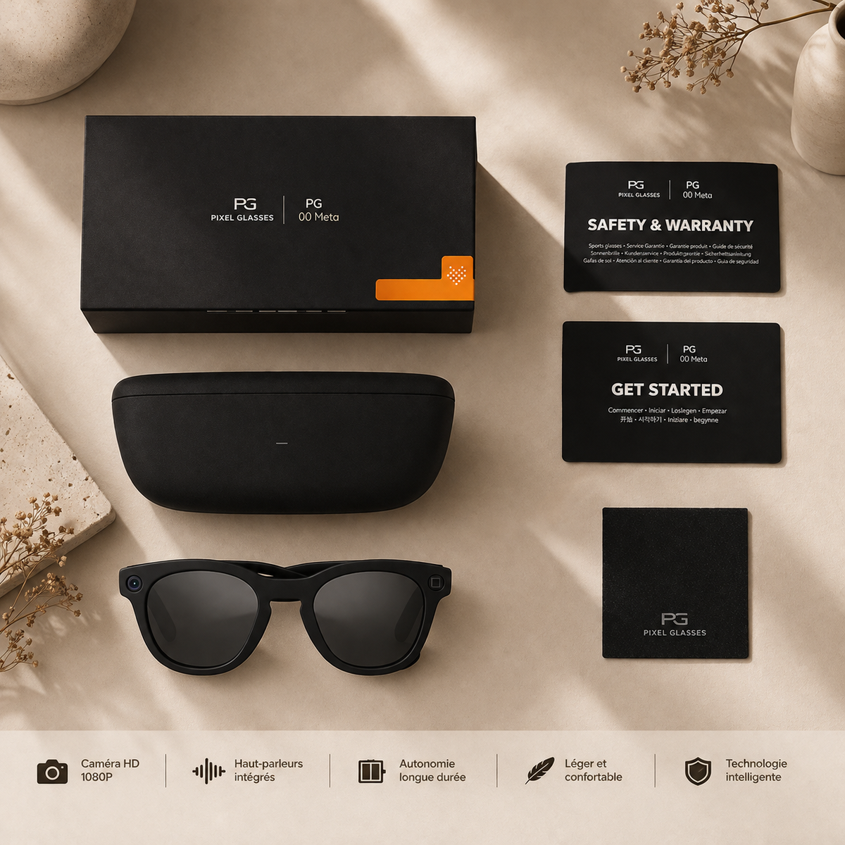 PixelEye - Lunettes connectées à caméra intégrée