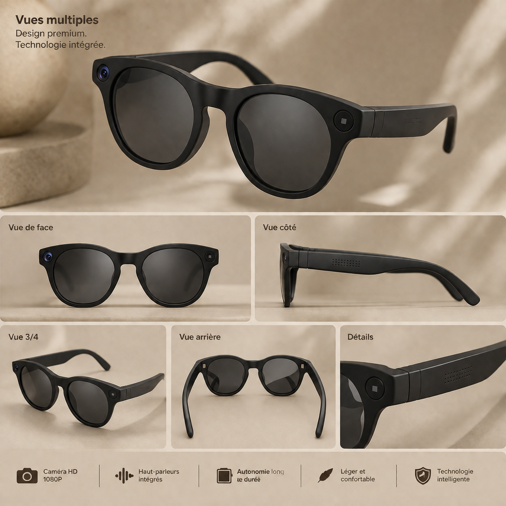 PixelEye - Lunettes connectées à caméra intégrée